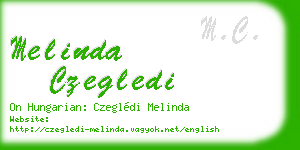 melinda czegledi business card